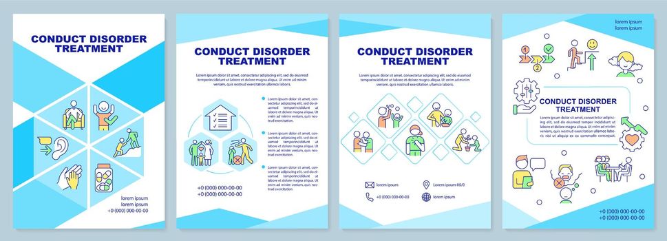 Conduct disorder treatment brochure template
