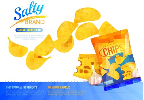 Salty Snacks Ad Poster