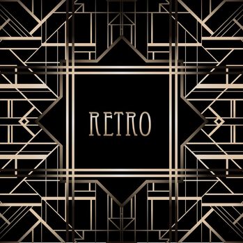 Vintage background. 1920s style
