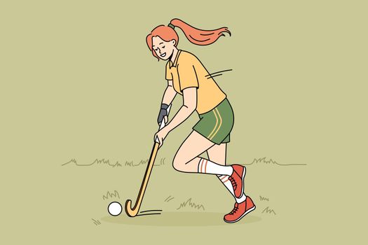 Playing golf and sport concept