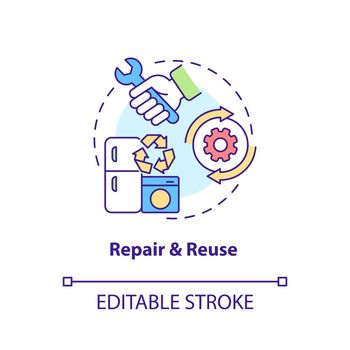 Repair and reuse concept icon