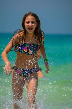 Happy Girl on the Beach