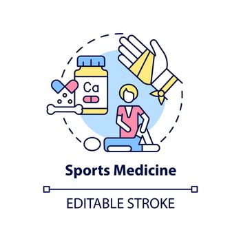 Sports medicine concept icon