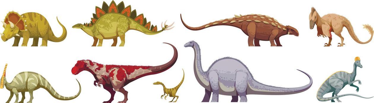 Dinosaurs Cartoon Set