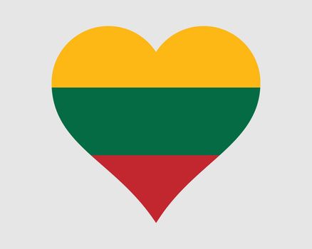 Lithuania Heart Flag