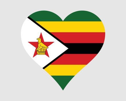 Zimbabwe Heart Flag