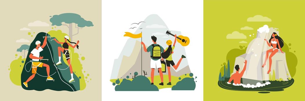Couple Hiking Design Concept