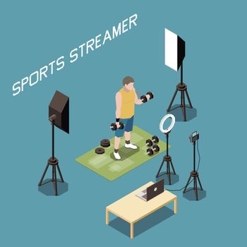 Sports Streamer Illustration