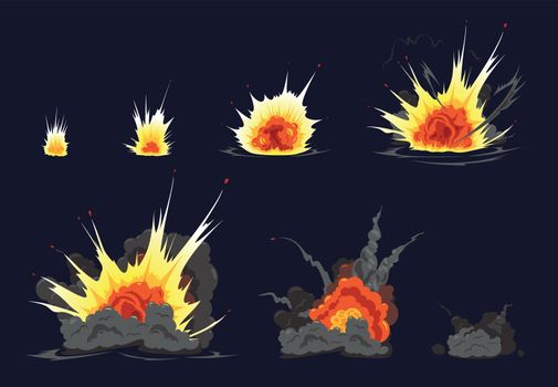 Bomb Explosion Animation Serie