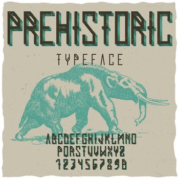Prehistoric Runes Typeface Poster