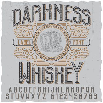 Darkness Whiskey Poster 