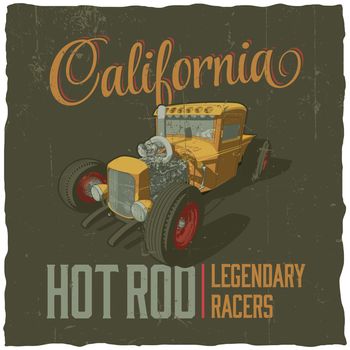 California Legendary Racers Poster