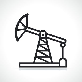 oil pump thin line icon