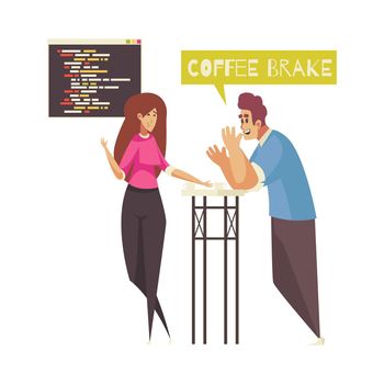 Programmers Flat Illustration