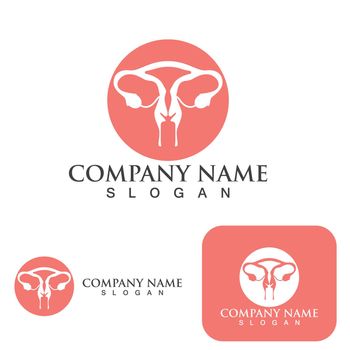 Woman reproduction icon template