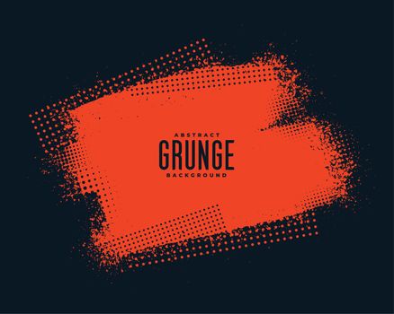 red halftone grunge on black background