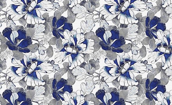 Trendy flowers backgrounds. illustration for wrappers, wallpapers, postcards