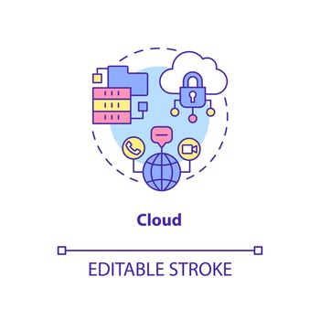 Cloud concept icon