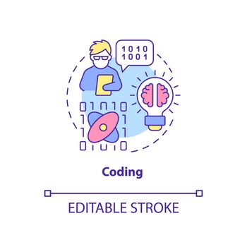 Coding concept icon