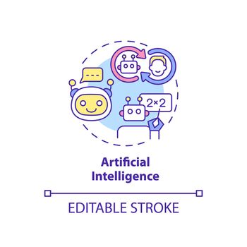 Artificial intelligence concept icon