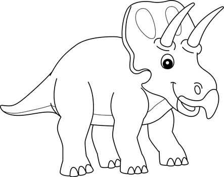 Zuniceratops Coloring Isolated Page for Kids