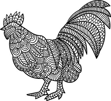 Chicken Mandala Coloring Pages for Adults