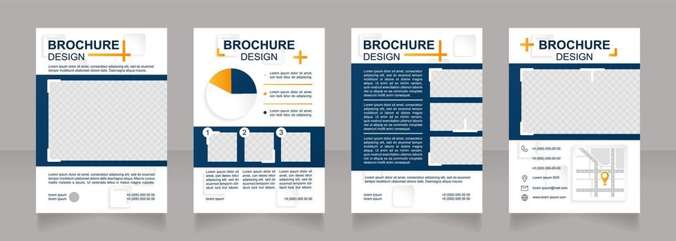 Customer franchise extension blank brochure design
