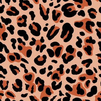 Cheetah marks seamless vector pattern