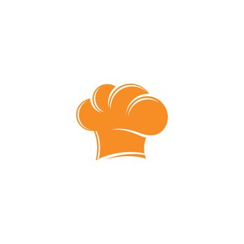 Chef hat logo template vector