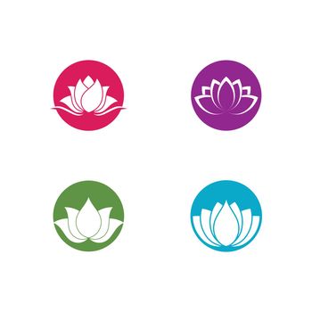 beauty lotus flower vector icon design