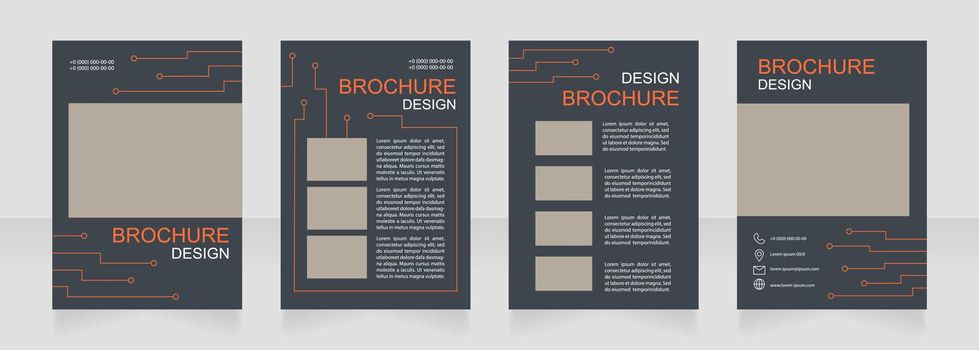 Engineering system installation blank brochure design
