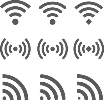 Wifi icons in various styles