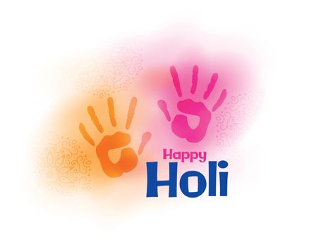 watercolor hands splash for holi festival