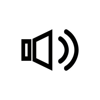 A simple volume icon. Sounds and tones. Vectors.