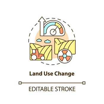 Land use change concept icon