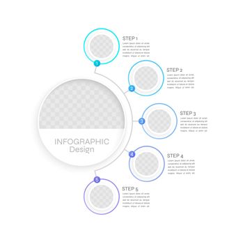 Project management infographic chart design template