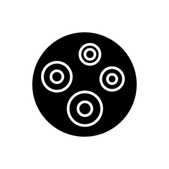 Acne black glyph icon