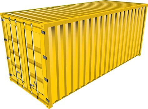 Industrial container for the transport of goods