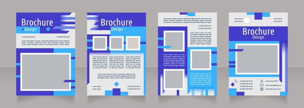 Growing business image blank brochure design