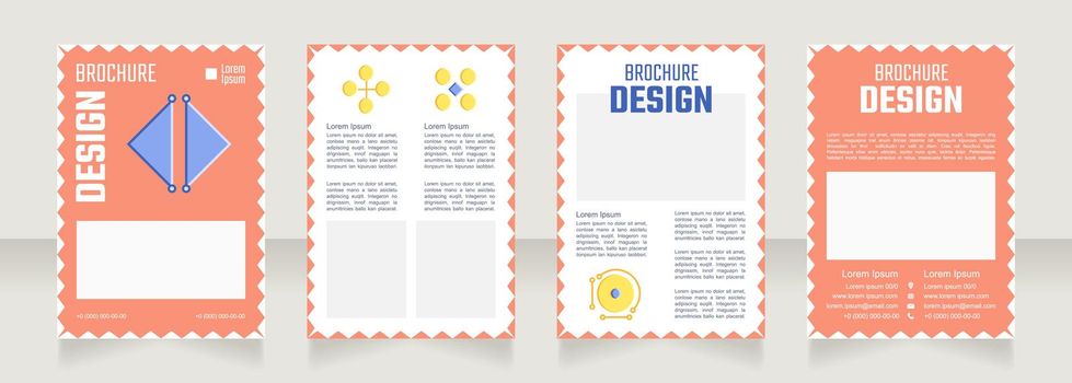 Art classes blank brochure design