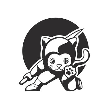 cat ninja mascot