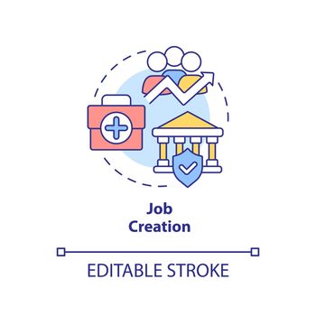 Job creation concept icon