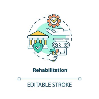 Rehabilitation concept icon