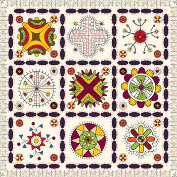 Mulgi folk art pattern 11