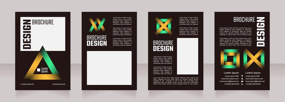 Agribusiness blank brochure design