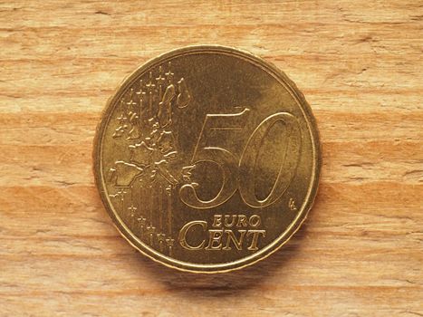 50 cents coin common side, currency of Europe