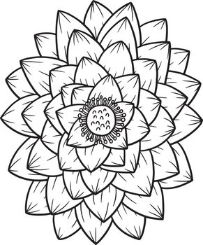 Lotus Coloring Page for Adults