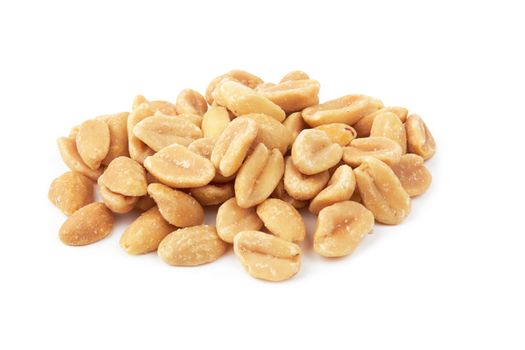 Salted peanuts isolated