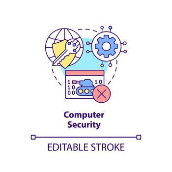 Computer security concept icon