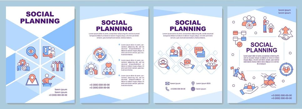 Social planning brochure template